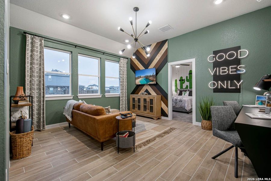 Furnished interior view inside a new home in Stream Waters, Seguin (Image 3).