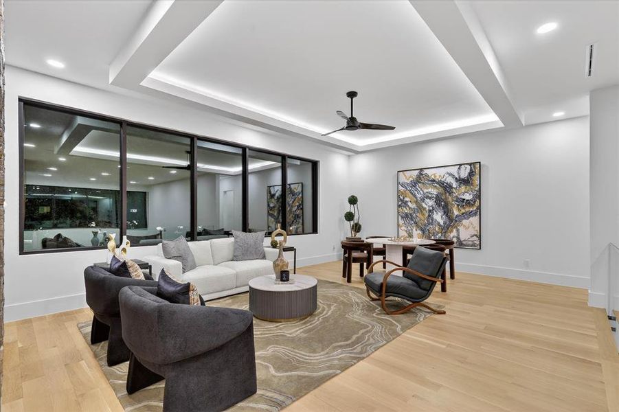 Furnished interior view inside a new home in , Dallas (Image 26).