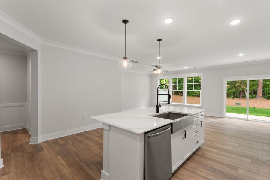 Furnished interior view inside a new home in Harbor Crossing, Greensboro (Image 6).