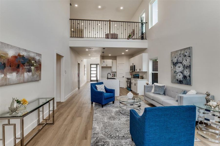 Furnished interior view inside a new home in , Dallas (Image 37).