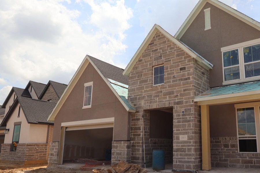In-progress construction of a new home in Dunham Pointe, Cypress, TX (Image 9).