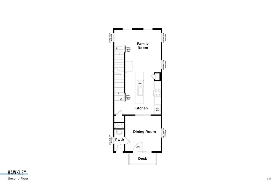 2D floor plan layout of this home in Traynham Place, Greenville, SC (Image 5).