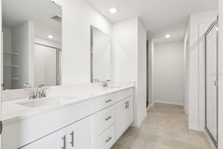 Furnished interior view inside a new home in Crosswinds - Classic Series, Haines City (Image 11). Furnished interior view inside a new home in Crosswinds - Classic Series, Haines City (Image 11).