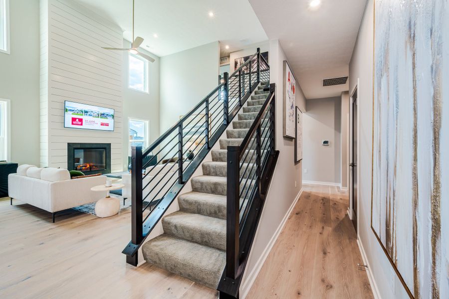 Representative furnished interior of a home built from the Olive by Fischer Homes in Easton Park, Dallas (Image 16). Representative furnished interior of a home built from the Olive by Fischer Homes in Easton Park, Dallas (Image 16).