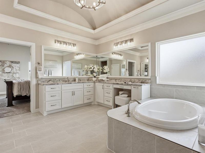 Furnished interior view inside a new home in , Granbury (Image 30).