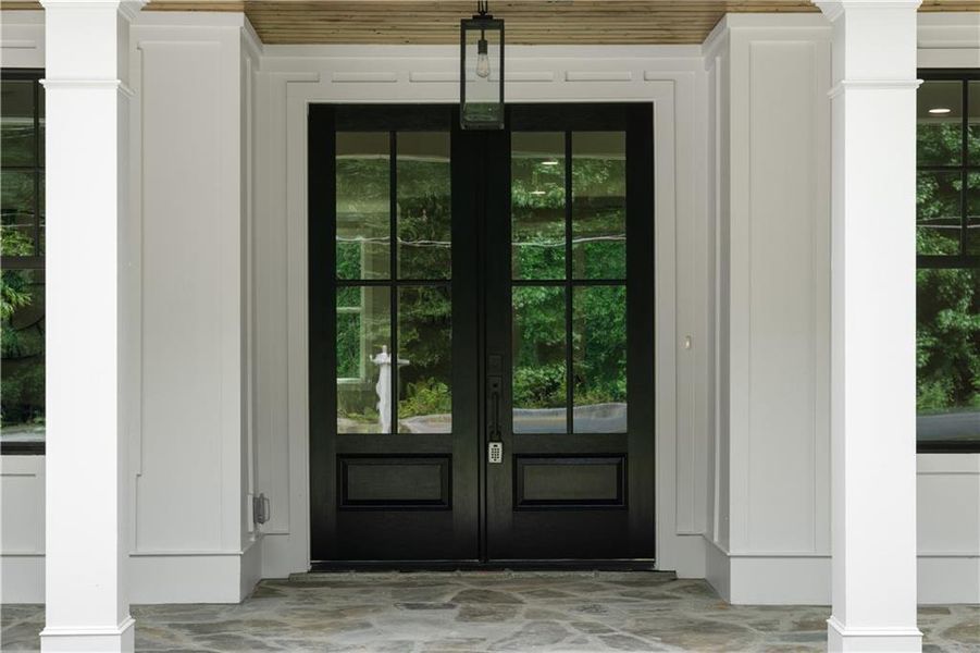 Exterior details and patio area of a home in , Lilburn (Image 28).