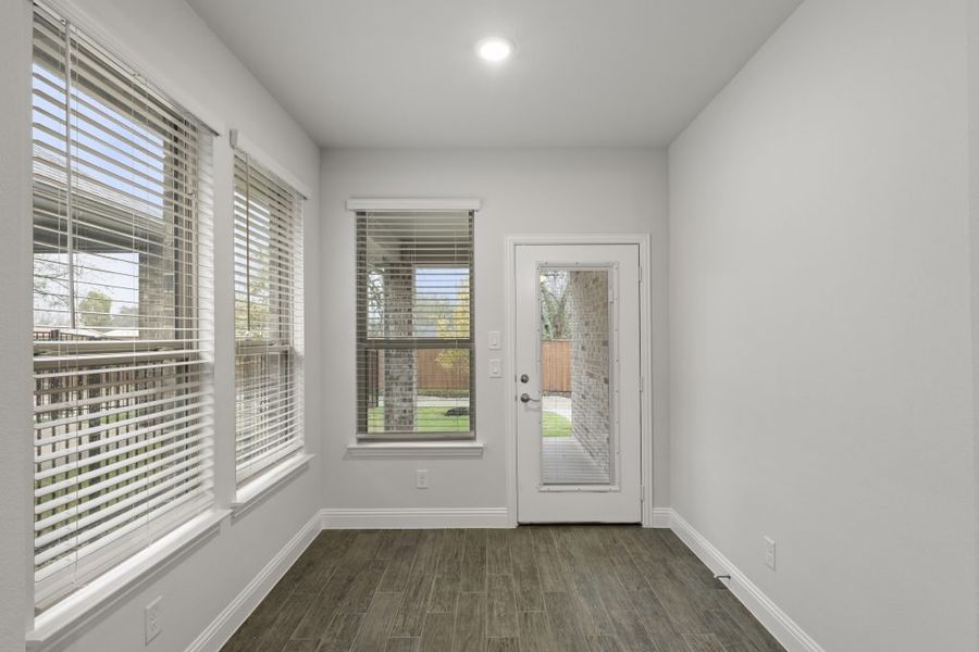 Front exterior of a new home in Redden Farms – Active Adult, Midlothian, TX, highlighting curb appeal (Image 17).