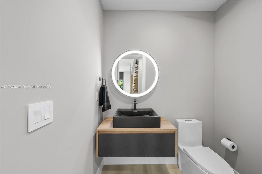 Furnished interior view inside a new home in , Miami (Image 11).