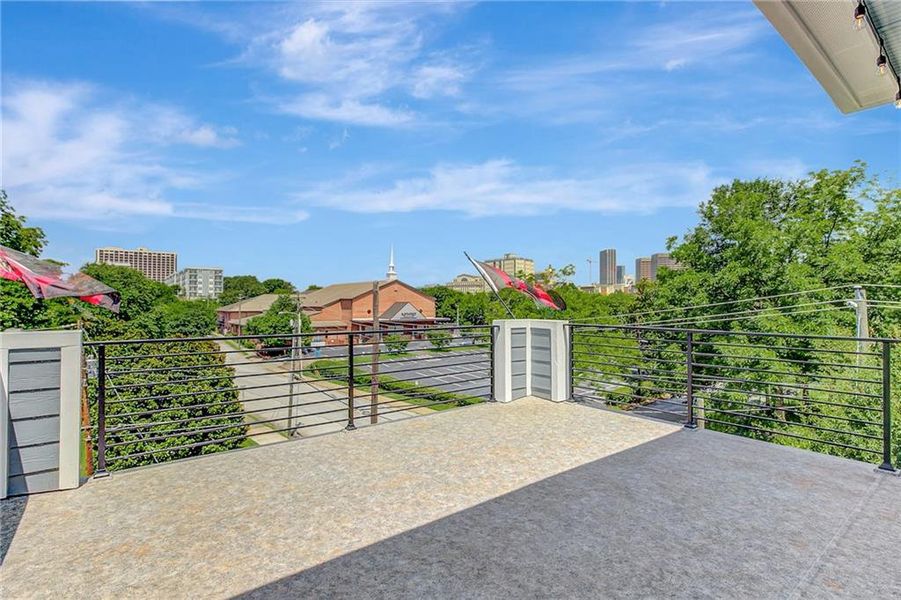 Exterior details and patio area of a home in , Atlanta (Image 34).