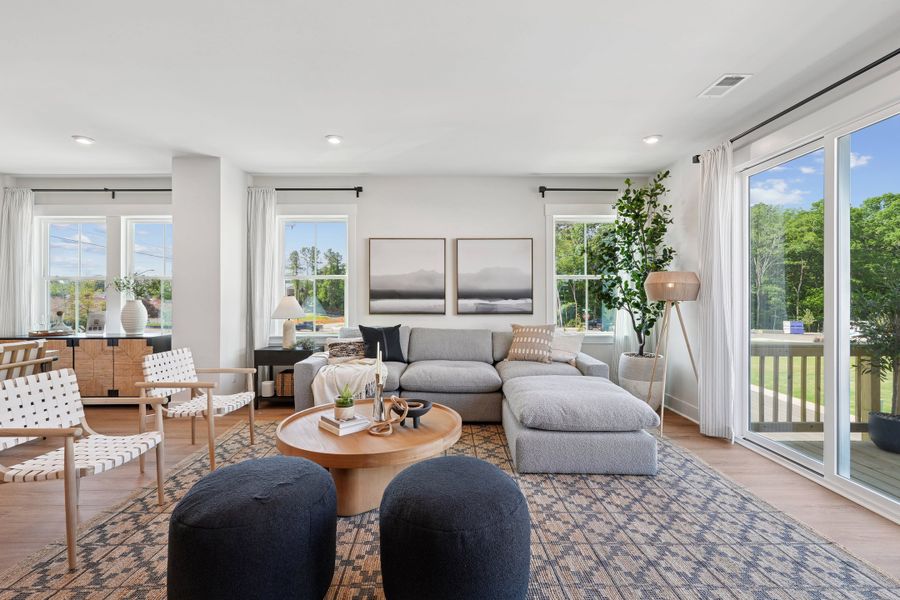 Representative furnished interior of a home built from the Ryder by Tri Pointe Homes in The Grove at Latta Park, Durham (Image 6).