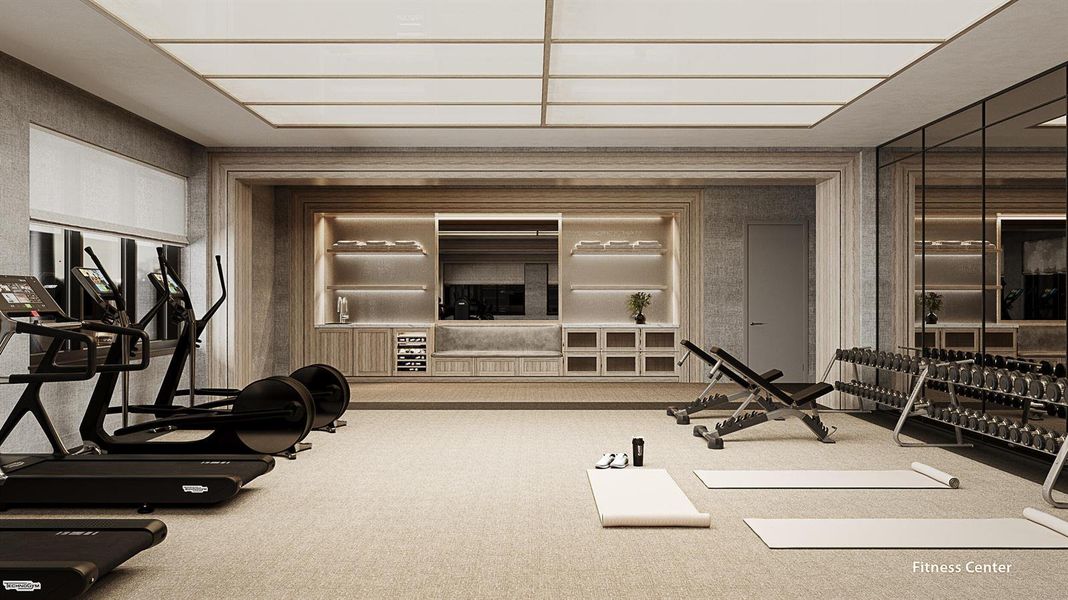 Fitness Center Rendering