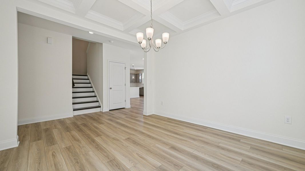 Representative furnished interior of a home built from the Wagener by DRB Homes in Station Pointe, Angier (Image 12).