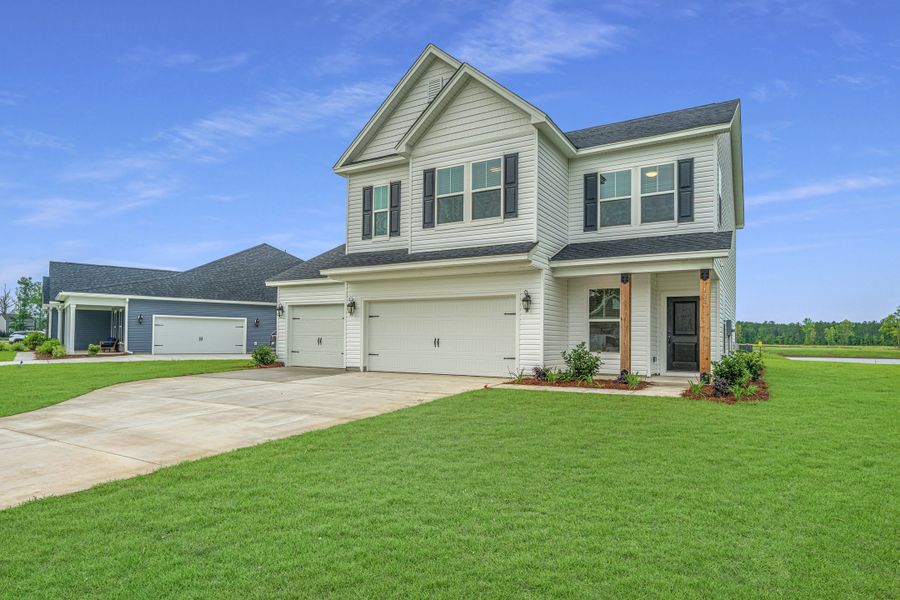 Representative exterior photo of a completed home built from the Adams by Center Park Homes in Central Estates, Summerville, SC (Image 2).