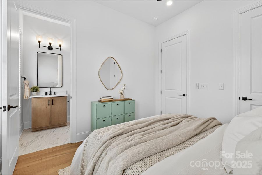 Furnished interior view inside a new home in , Charlotte (Image 24).