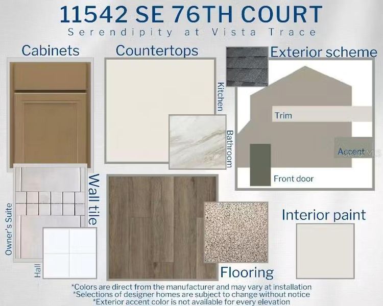 Sample of building materials used in homes in Vista Trace, Belleview (Image 3). Sample of building materials used in homes in Vista Trace, Belleview (Image 3).