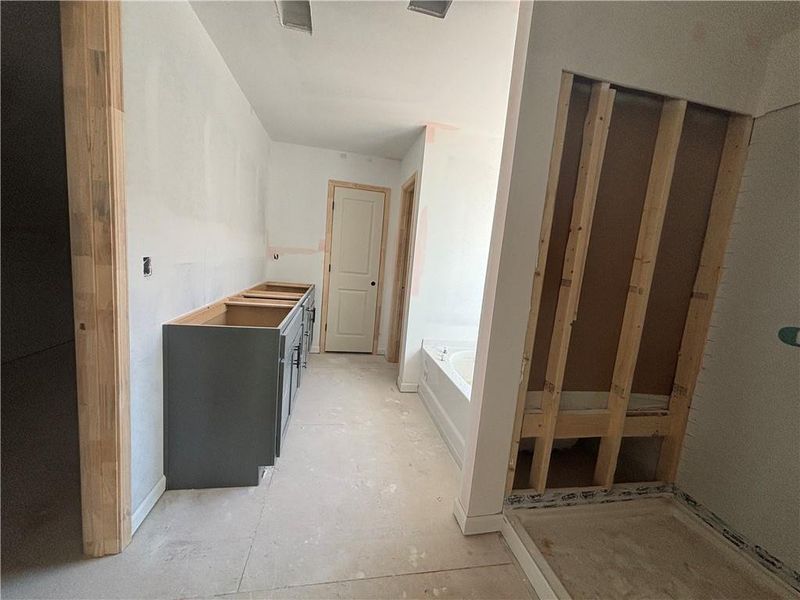 In-progress construction of a new home in Creekside, Dawsonville, GA (Image 52). In-progress construction of a new home in Creekside, Dawsonville, GA (Image 52).