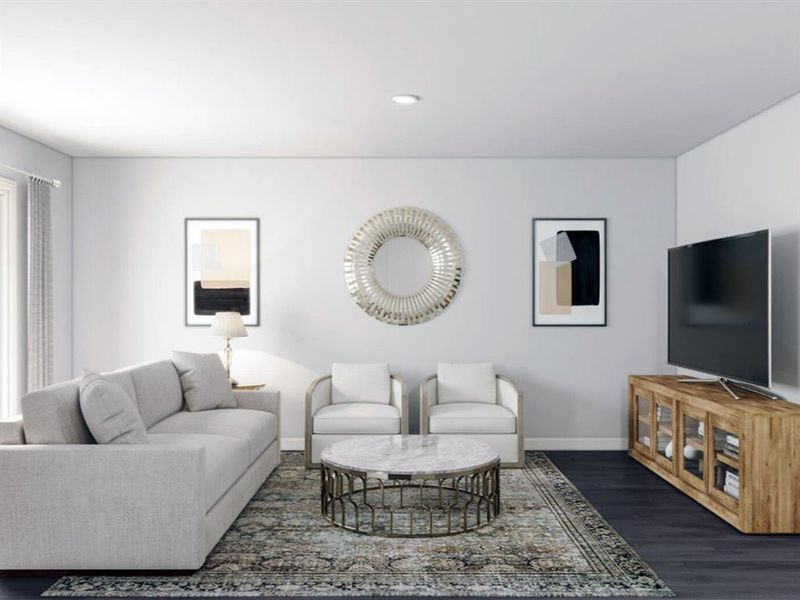 Furnished interior in a model home at Colony Park in Eastland (Image 17).