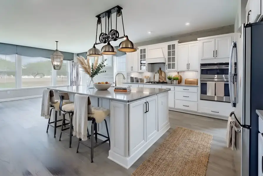 Representative furnished interior of a home built from the Paxton by Fischer Homes in Governor’s Preserve, Canton (Image 38).