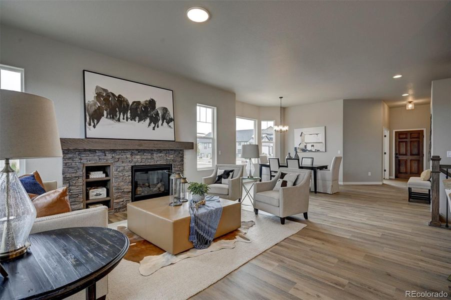 Furnished interior view inside a new home in , Colorado Springs (Image 6).