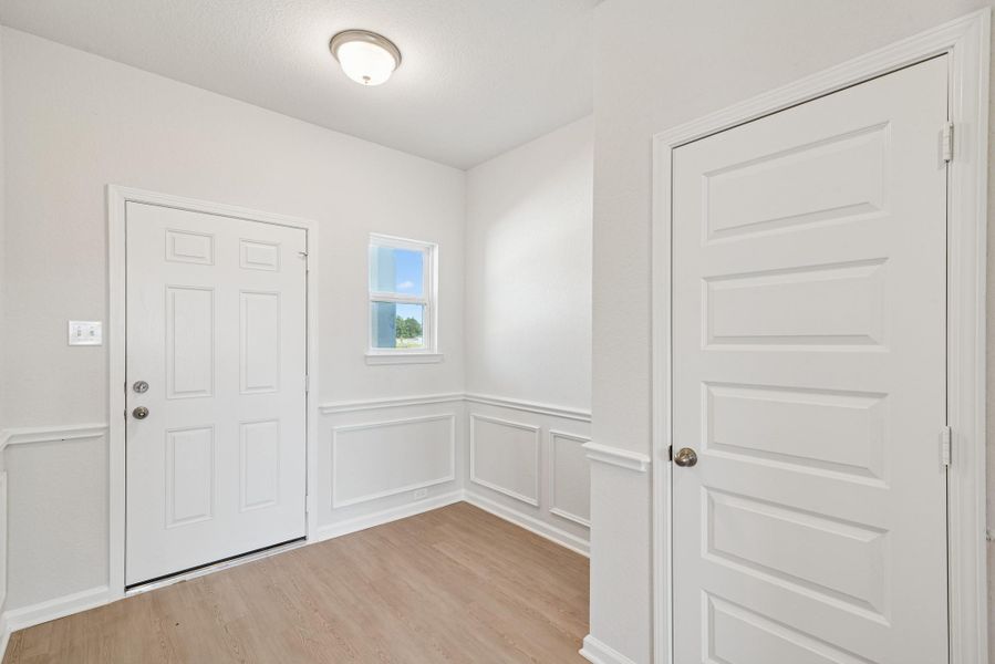 The Oriole II- Foyer. Home under construction. Sample floor plan photo used for illustrative purposes only. Upgrades, selections options, and colors will vary. The Oriole II- Foyer. Home under construction. Sample floor plan photo used for illustrative purposes only. Upgrades, selections options, and colors will vary.