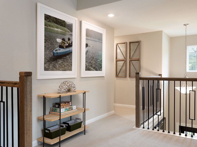 Furnished interior view inside a new home in Pine Lake Cove - Classic Series, Montgomery (Image 13).