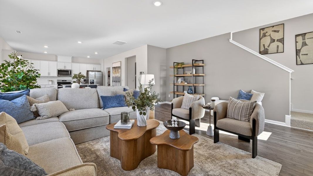 Representative furnished interior of a home built from the Hanover by D.R. Horton in The Landing at Winston Pointe, Clayton (Image 5).