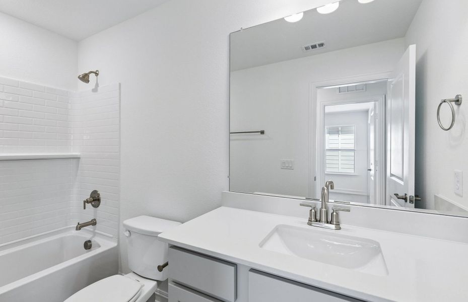 Furnished interior view inside a new home in Ribbonwood, Aubrey (Image 5).