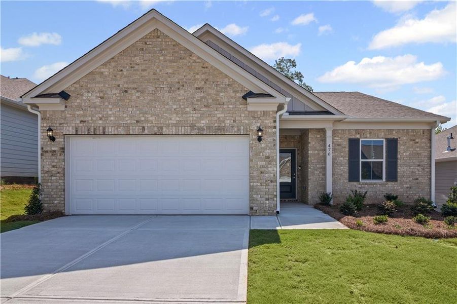 Front exterior of a new home in Enclave at Parkway Village, Fairburn, GA, highlighting curb appeal (Image 2).