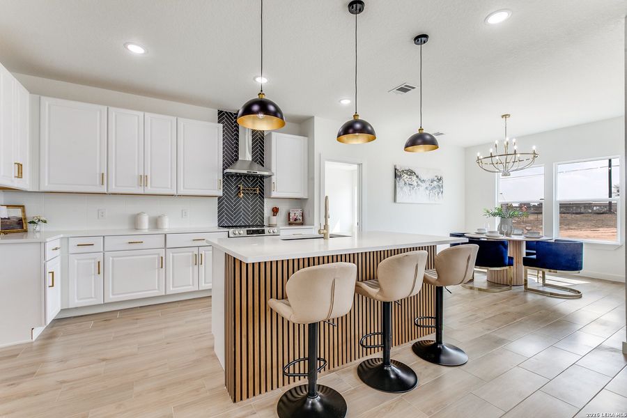 Furnished interior view inside a new home in , Atascosa (Image 10).