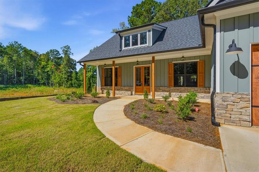Exterior details and patio area of a home in , Rockmart (Image 29). Exterior details and patio area of a home in , Rockmart (Image 29).