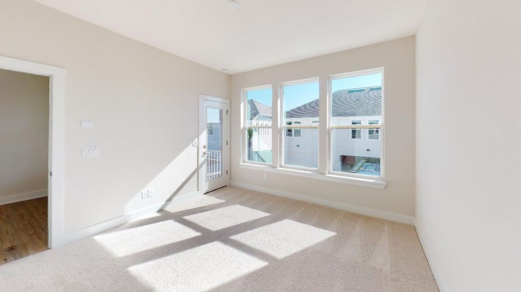 Representative unfurnished interior of a home built from the Deleon - D - Townhome Series by ICI Homes in West End at Town Center, Ponte Vedra (Image 3).