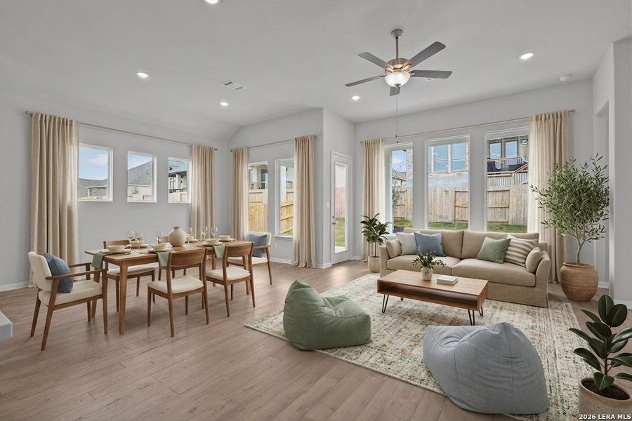 Furnished interior view inside a new home in Homestead, Schertz (Image 13).