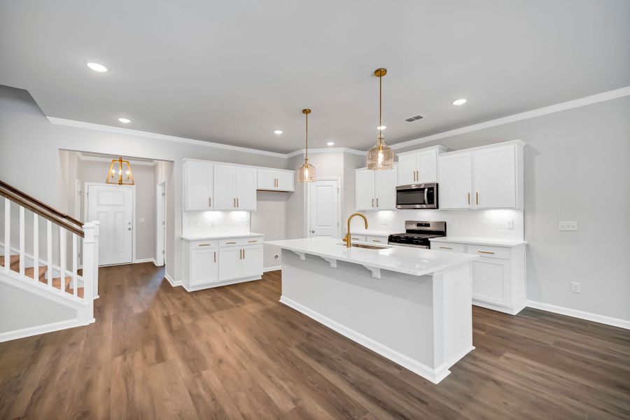 Furnished interior view inside a new home in Monroe Preserve, Chapin (Image 7).