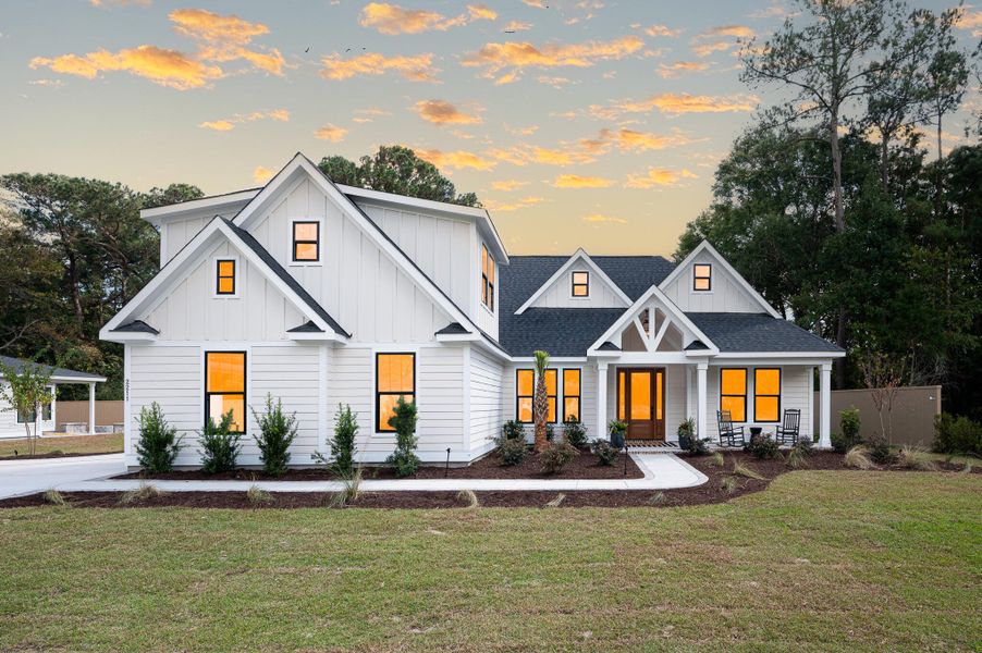 Front exterior of a new home in , Summerville, SC, highlighting curb appeal (Image 11).