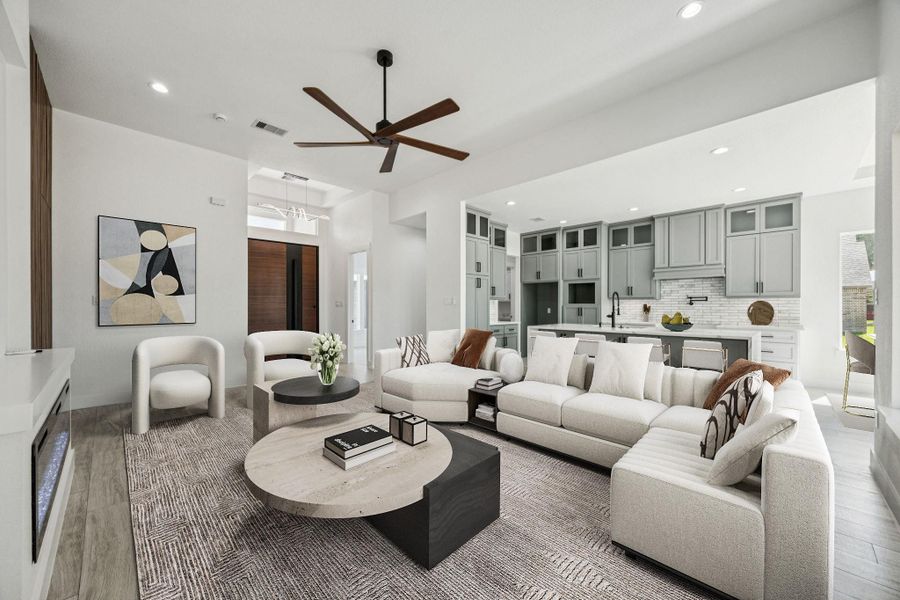 The heart of the home is here! You have an open space with functionality. The kitchen faces the living area, making it easy to host and have everyone involved in all activities! Virtually staged. The heart of the home is here! You have an open space with functionality. The kitchen faces the living area, making it easy to host and have everyone involved in all activities! Virtually staged.