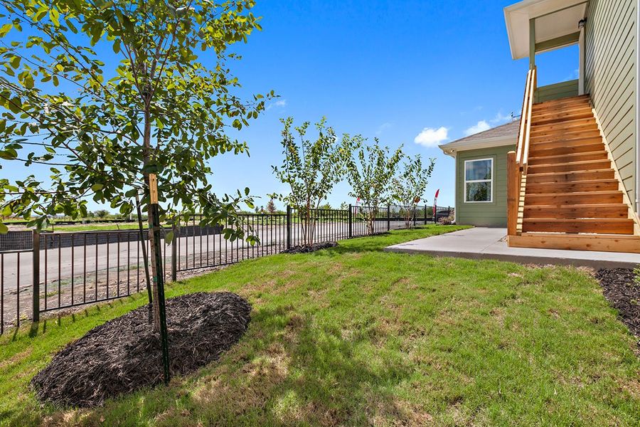 Representative exterior details of a home built from the Arlington by Pacesetter Homes in Trace, San Marcos (Image 20). Representative exterior details of a home built from the Arlington by Pacesetter Homes in Trace, San Marcos (Image 20).