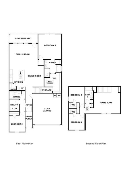 2D floor plan layout of this home in Mayfair, New Braunfels, TX (Image 2). 2D floor plan layout of this home in Mayfair, New Braunfels, TX (Image 2).