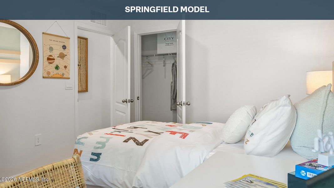 Furnished interior view inside a new home in Stokes Landing, St. Augustine (Image 16).