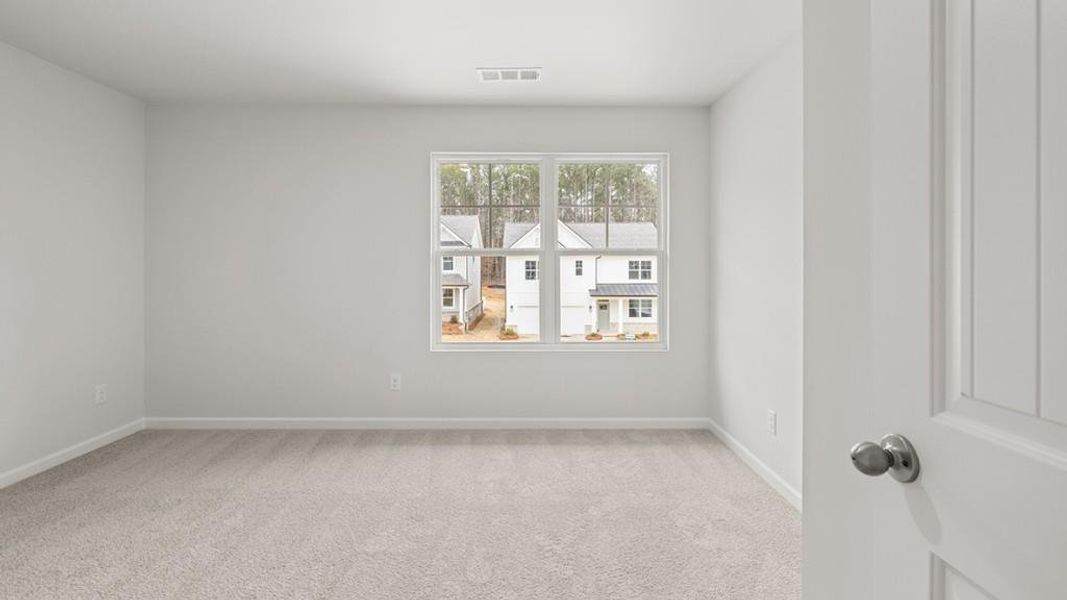 Spacious, unfurnished interior of a new home in Hamptons at Riverwood South, Dallas (Image 24).