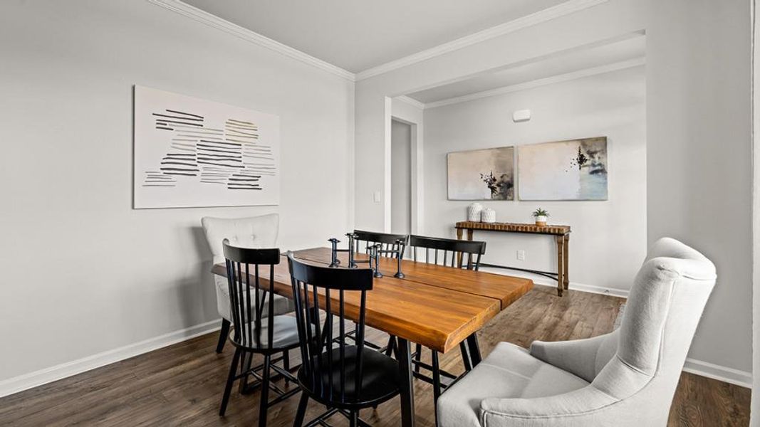 Furnished interior view inside a new home in Braselton Village, Braselton (Image 11). Furnished interior view inside a new home in Braselton Village, Braselton (Image 11).