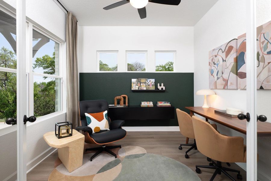 Representative furnished interior of a home built from the Gage by Ashton Woods in The Heights at Saddlebrook Ranch 60's, Schertz (Image 5).