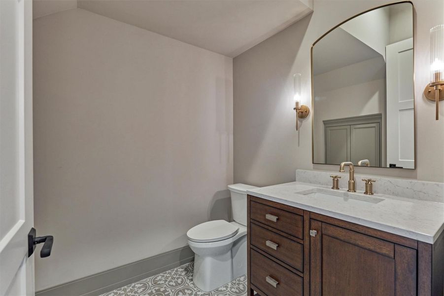 Pool half bath. Pool half bath.