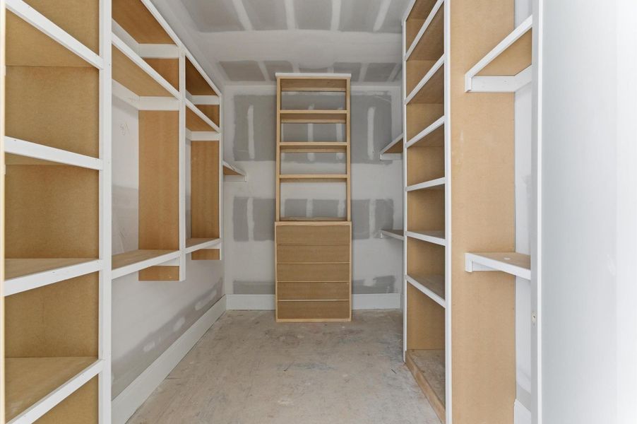 Oversized primary closet.
