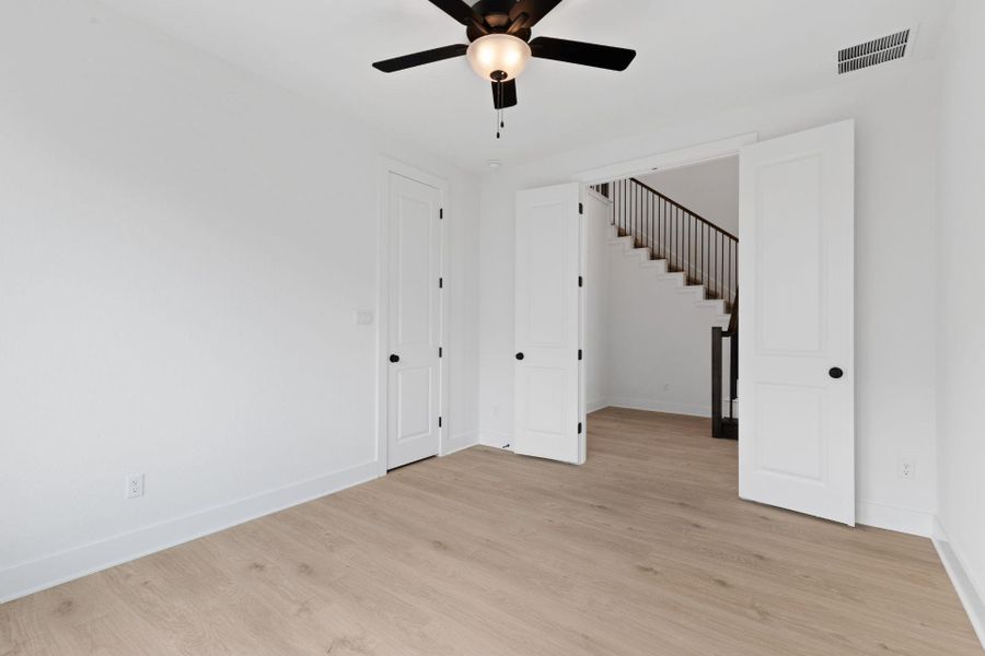 French doors in Study