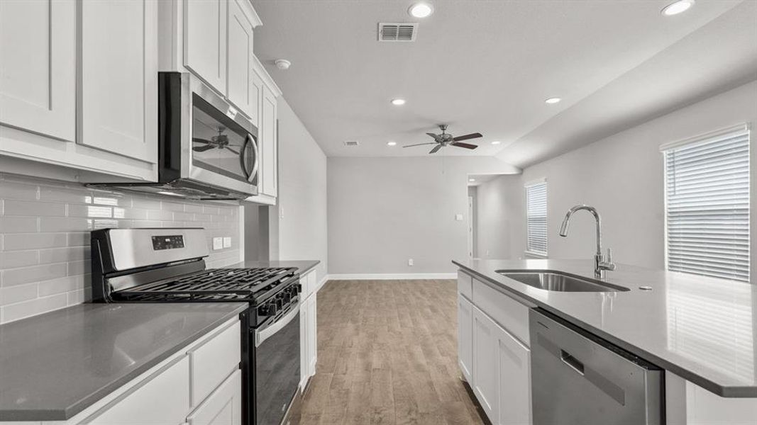 Furnished interior view inside a new home in Monarch at the Meadows, Denton (Image 10).