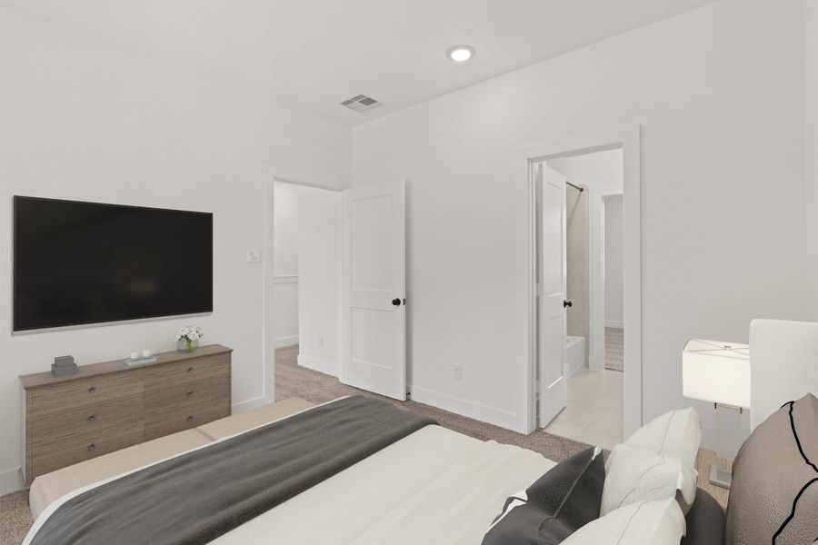 Furnished interior view inside a new home in The Woodlands Hills, Willis (Image 10). Furnished interior view inside a new home in The Woodlands Hills, Willis (Image 10).