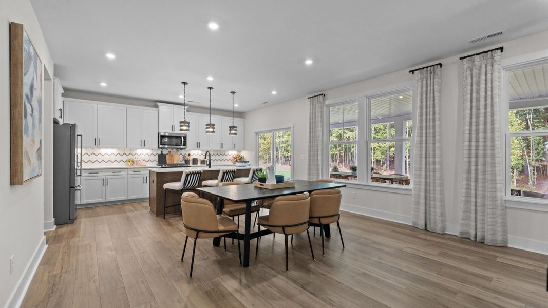 Representative furnished interior of a home built from the Jordan by DRB Homes in Farms at Bellingham, Mooresville (Image 9). Representative furnished interior of a home built from the Jordan by DRB Homes in Farms at Bellingham, Mooresville (Image 9).