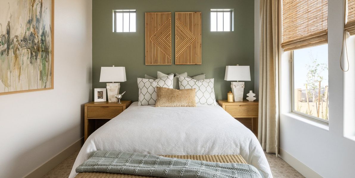 Furnished interior view inside a new home in Overlook at The Dells, Prescott (Image 27). Furnished interior view inside a new home in Overlook at The Dells, Prescott (Image 27).