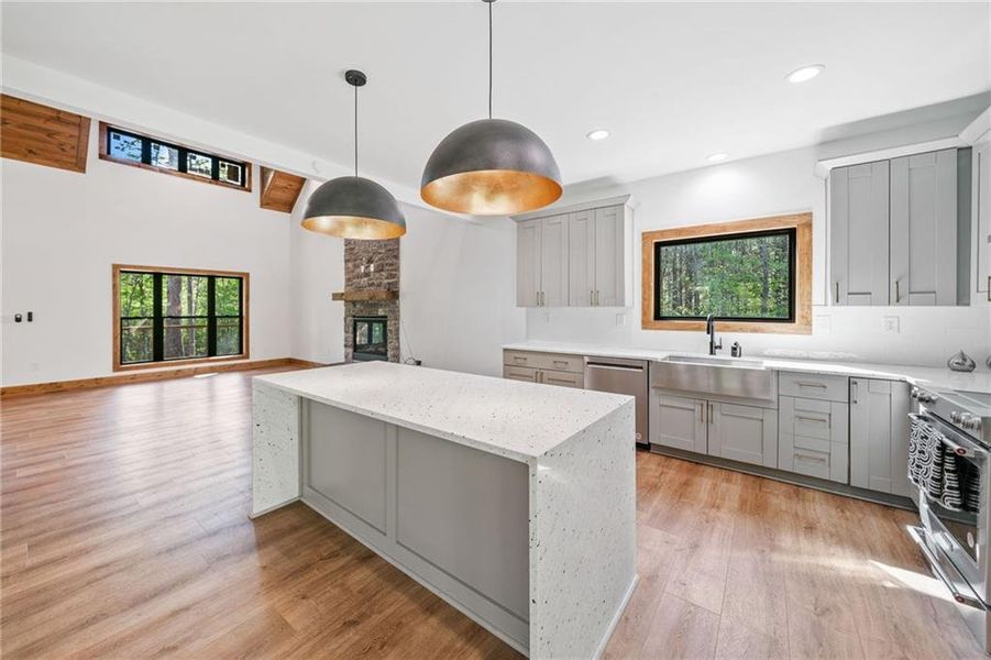 Furnished interior view inside a new home in , Ellijay (Image 7). Furnished interior view inside a new home in , Ellijay (Image 7).