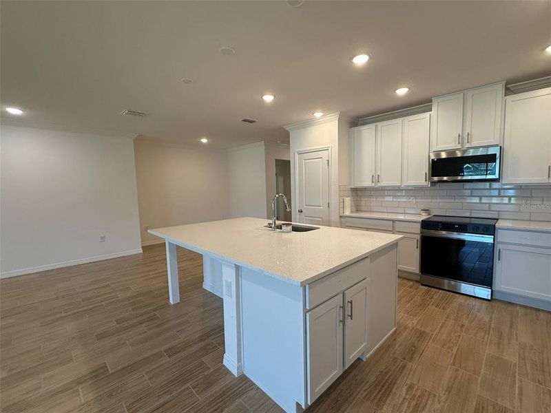 Furnished interior view inside a new home in , Mascotte (Image 12).